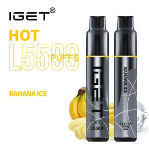 IGET HOT BANANA ICE – 5500 PUFFS