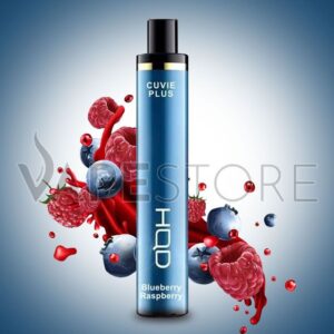 HQD CUVIE PLUS 1200 PUFFS BLUEBERRY RASPBERRY DISPOSABLE POD VAPE