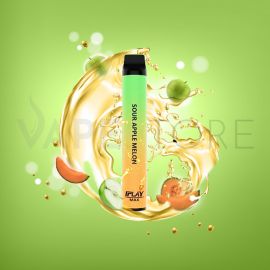 IPLAY MAX 2500 PUFFS SOUR APPLE MELON DISPOSABLE VAPE