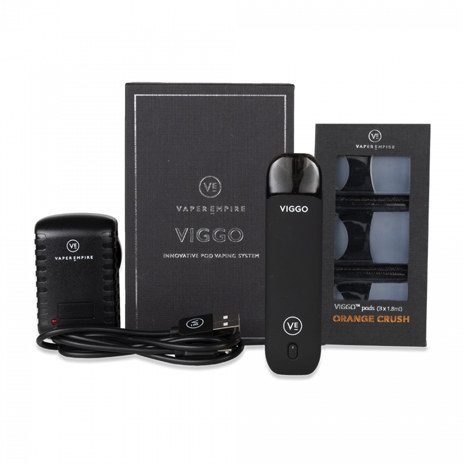 VIGGO Series Vape Pod Starter Kit in Black